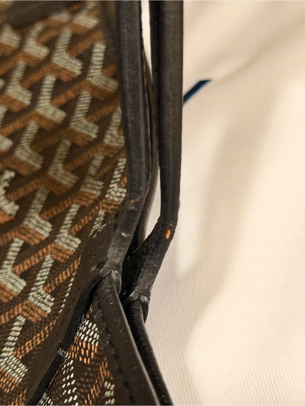 Goyard Saint Louis GM tote in Black and Brown Goyard Canvas - Picture 10 of 16